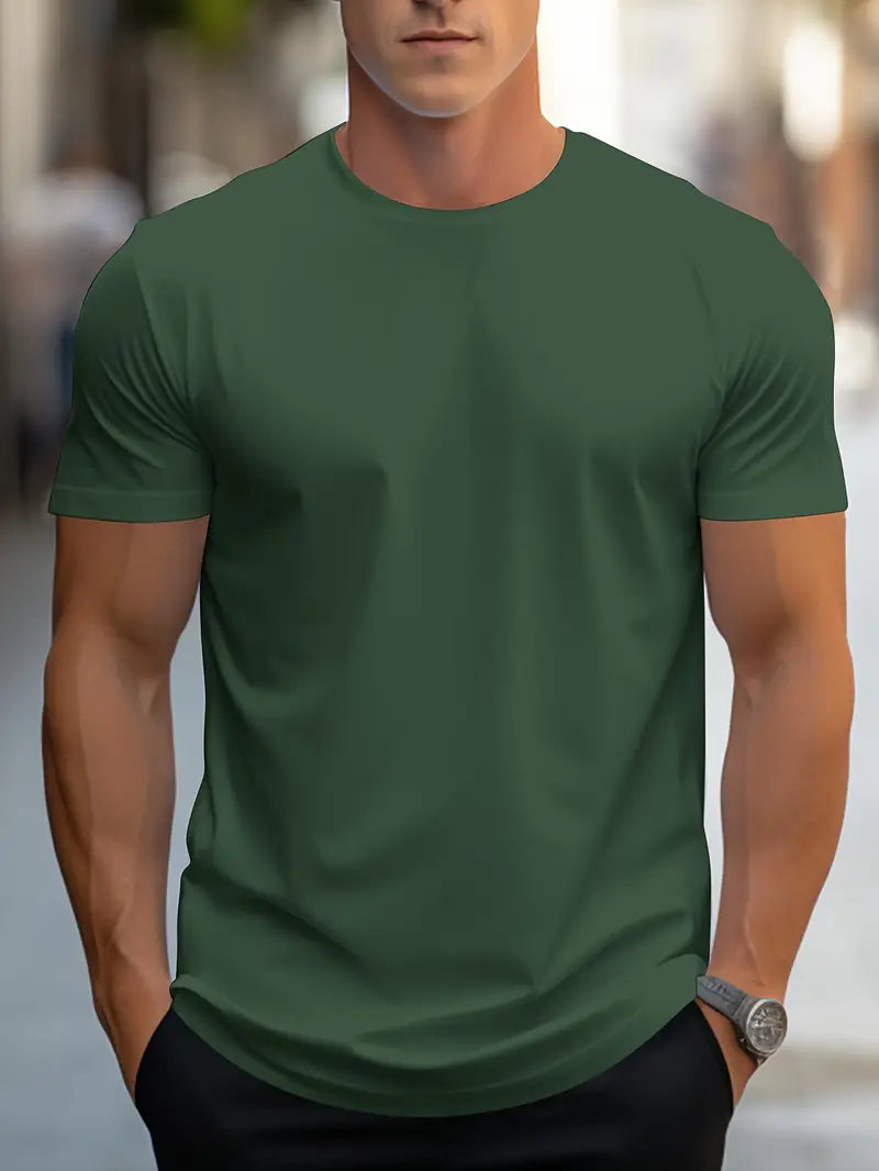 Aristos - klassiek heren-t-shirt met ronde hals