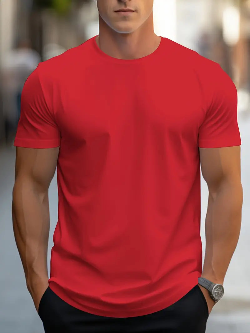 Aristos - klassiek heren-t-shirt met ronde hals
