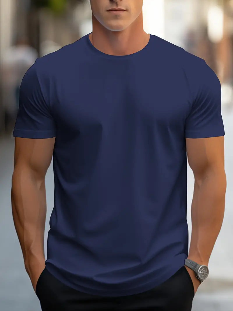 Aristos - klassiek heren-t-shirt met ronde hals