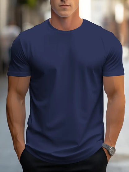 Aristos - klassiek heren-t-shirt met ronde hals