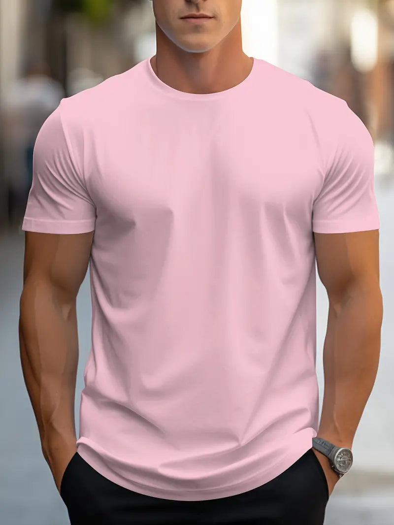 Aristos - klassiek heren-t-shirt met ronde hals