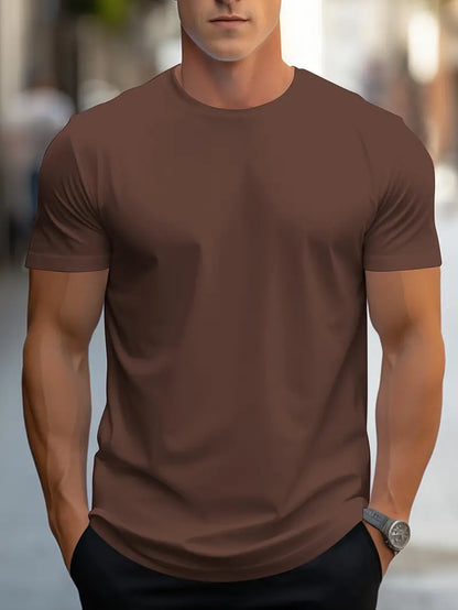 Aristos - klassiek heren-t-shirt met ronde hals