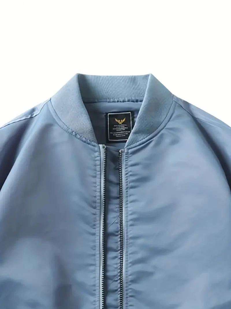 Bomberjacke | Reißverschlüsse | Taschen | Pilot Jacke | Herrenbekleidung-Leyna Moda