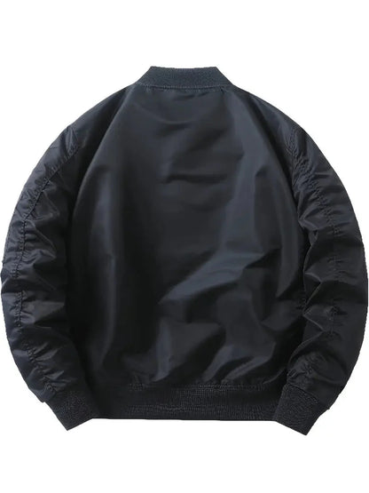 Bomberjacke | Reißverschlüsse | Taschen | Pilot Jacke | Herrenbekleidung-Leyna Moda