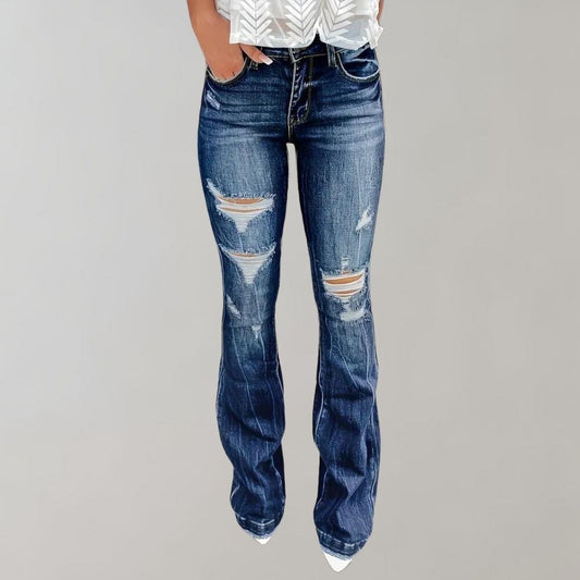 Pirkko - trendy wijd uitlopende broek met stijl en comfort