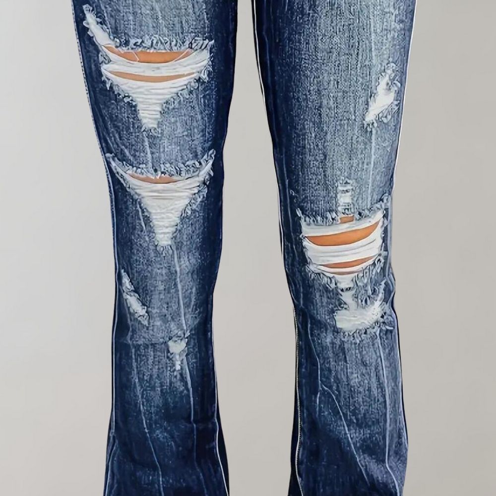 Pirkko - trendy wijd uitlopende broek met stijl en comfort