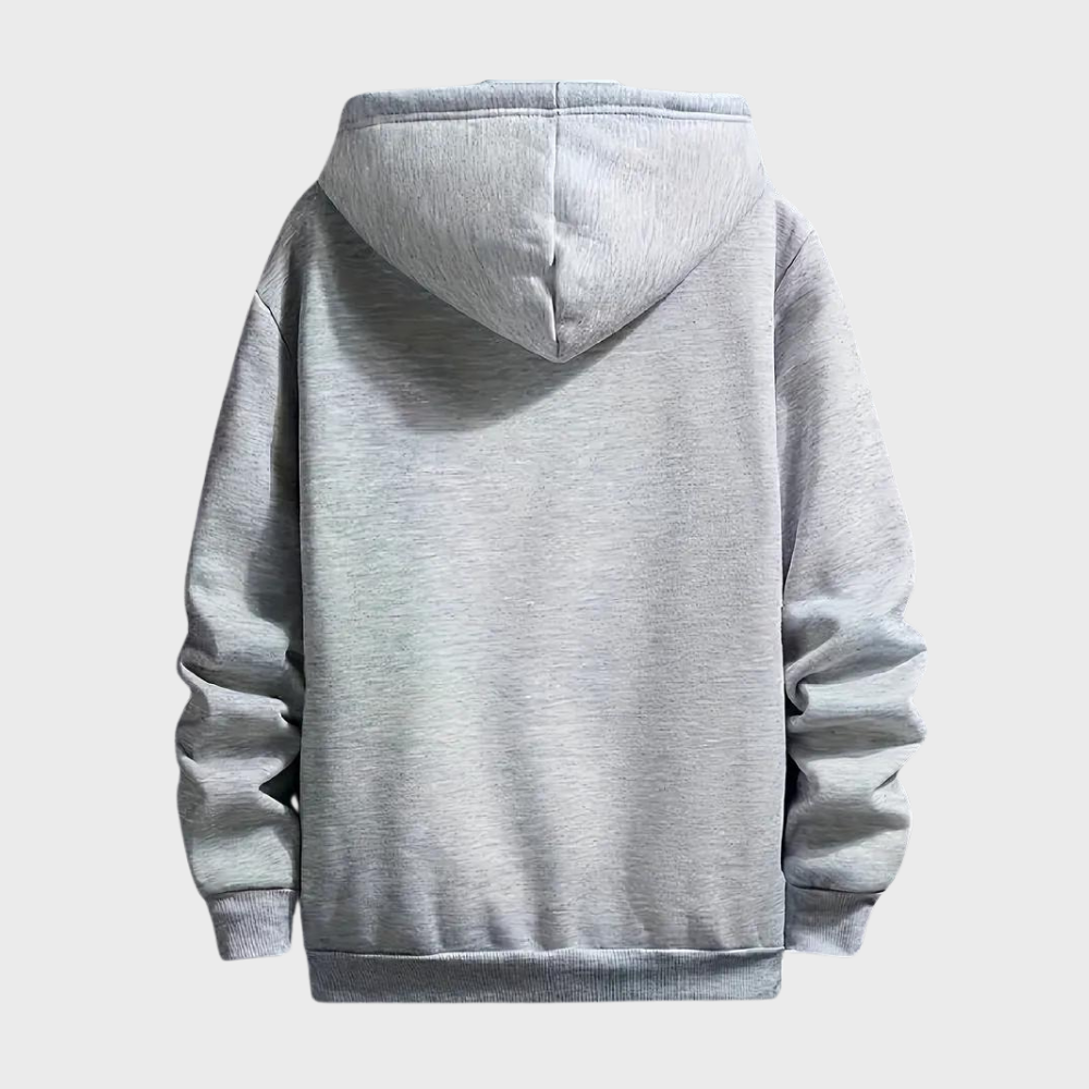 Melle - comfortabele fleece hoodie voor heren douillet
