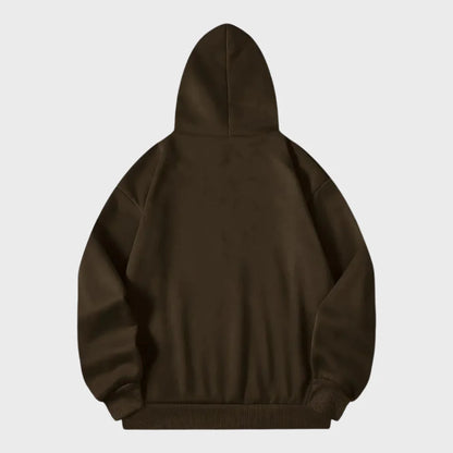 Herenhoodie met bergprint