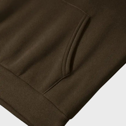 Herenhoodie met bergprint