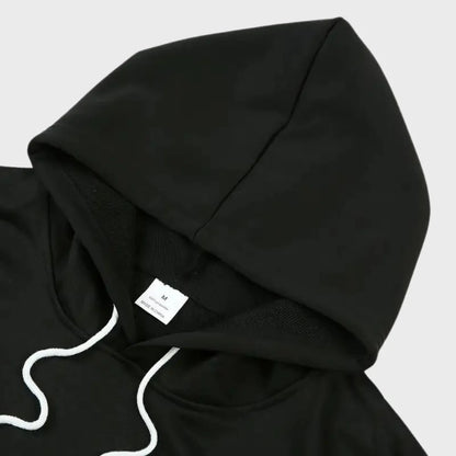 Herenhoodie met bergprint