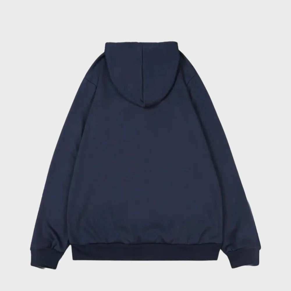 Herenhoodie met bergprint