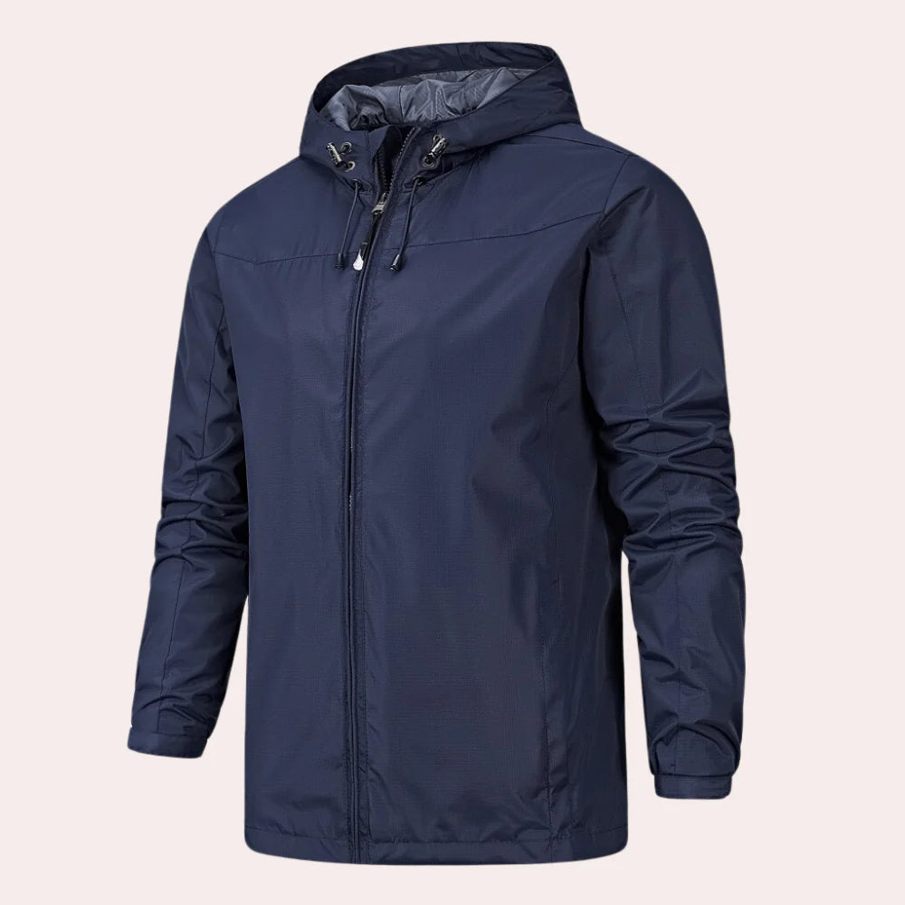 Windjack voor heren met capuchon
