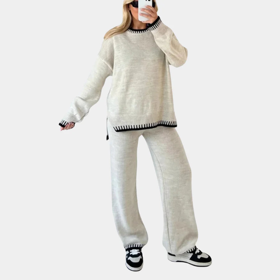 Eloisa - elegante tweedelige gebreide set voor dames