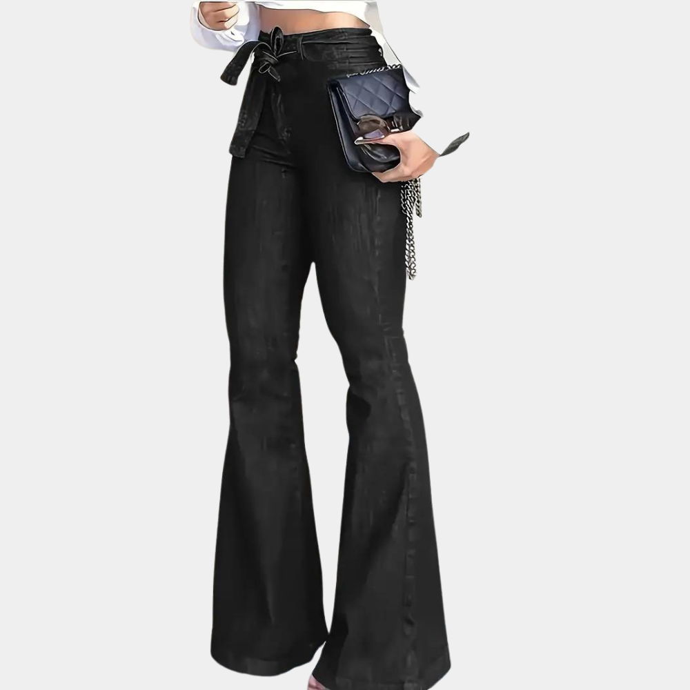 Elegante damesbroek met hoge taille - Terza flared style
