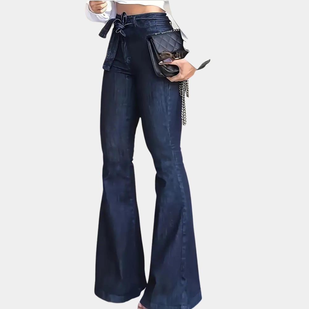 Elegante damesbroek met hoge taille - Terza flared style