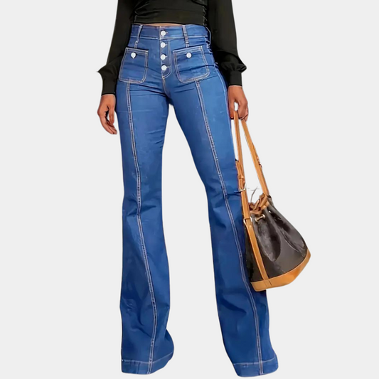 Chique hoge taille damesbroek van Pazienza - trendy en comfortabel!