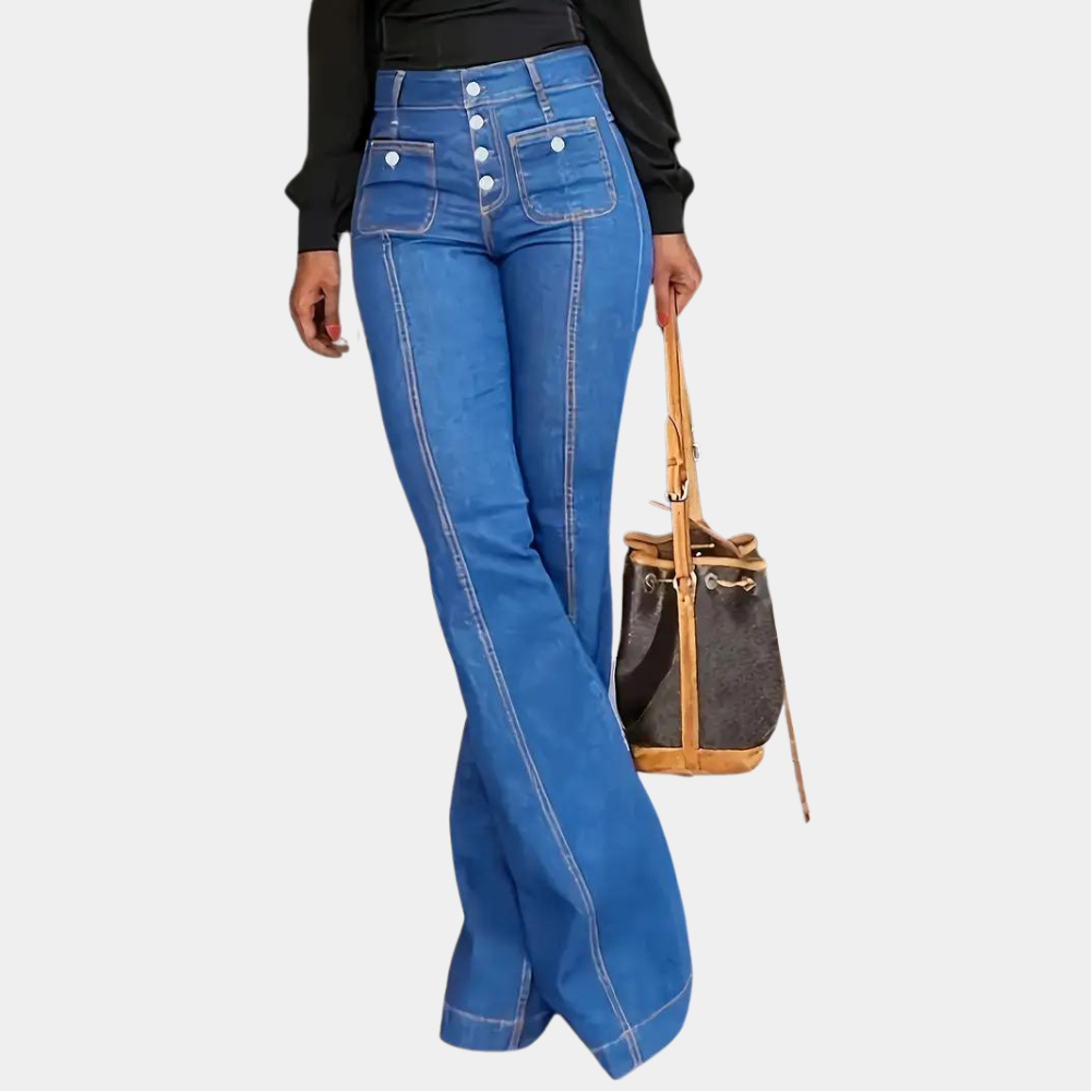 Chique hoge taille damesbroek van Pazienza - trendy en comfortabel!