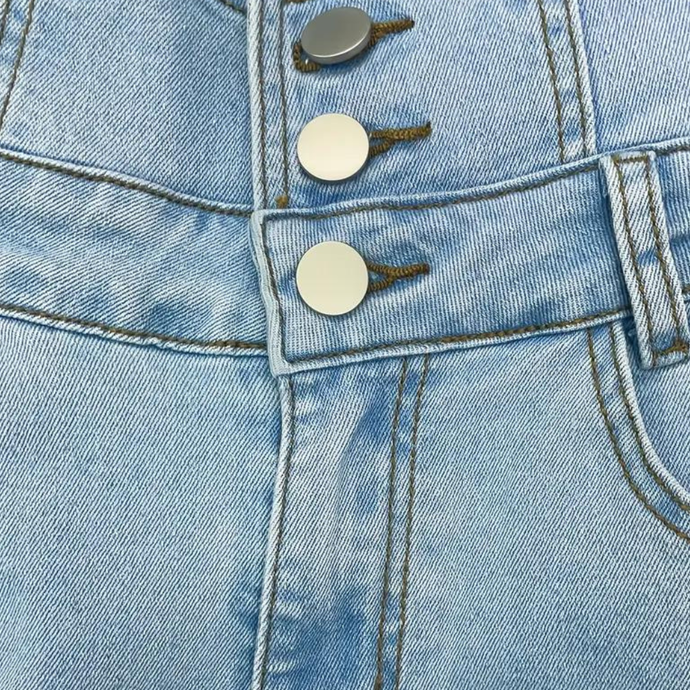 Trendy gescheurde jeans met hoge taille voor dames - Elizabete collection