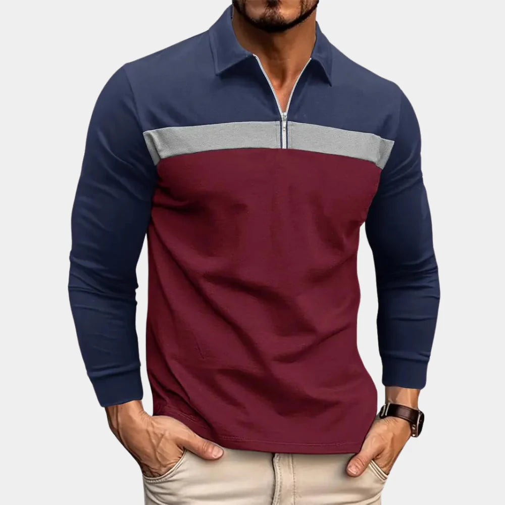 Poloshirt met lange mouwen voor heren