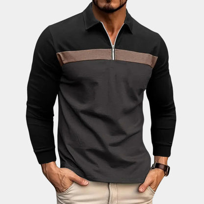 Poloshirt met lange mouwen voor heren