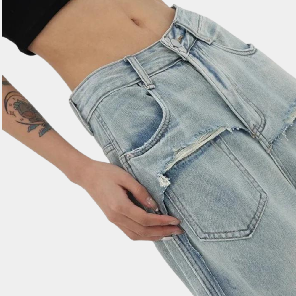 Stijlvolle denim jeans voor vrouwen