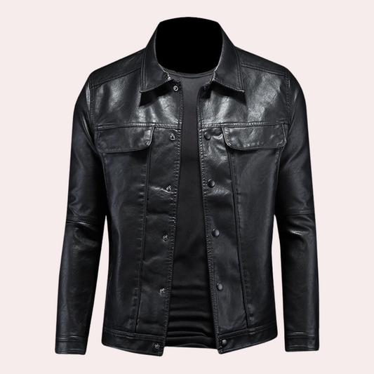 Stijlvol - modern bikerjack voor heren