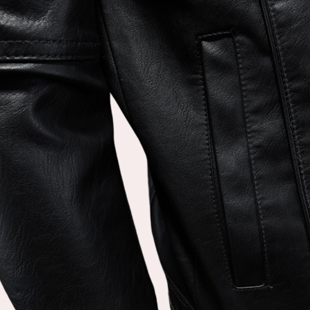 Stijlvol - modern bikerjack voor heren