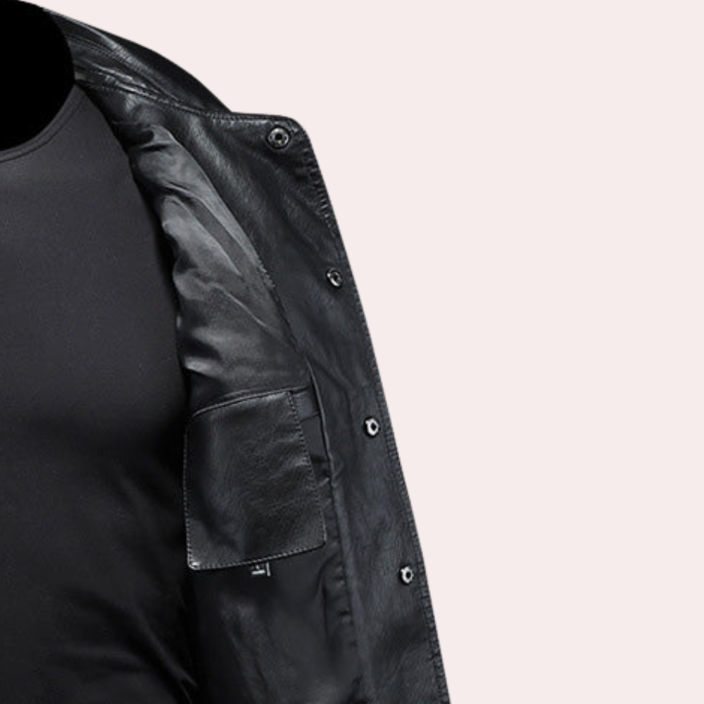 Stijlvol - modern bikerjack voor heren
