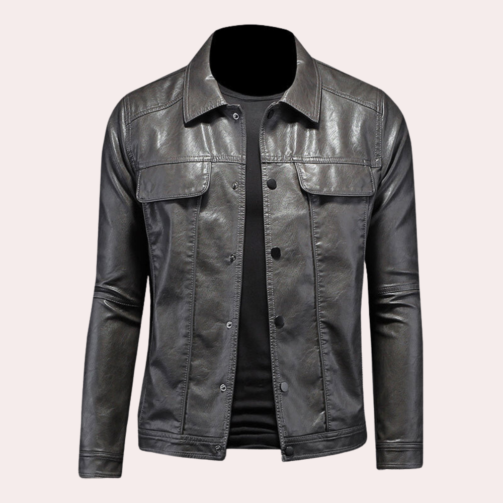 Stijlvol - modern bikerjack voor heren