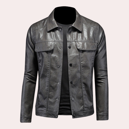 Stijlvol - modern bikerjack voor heren