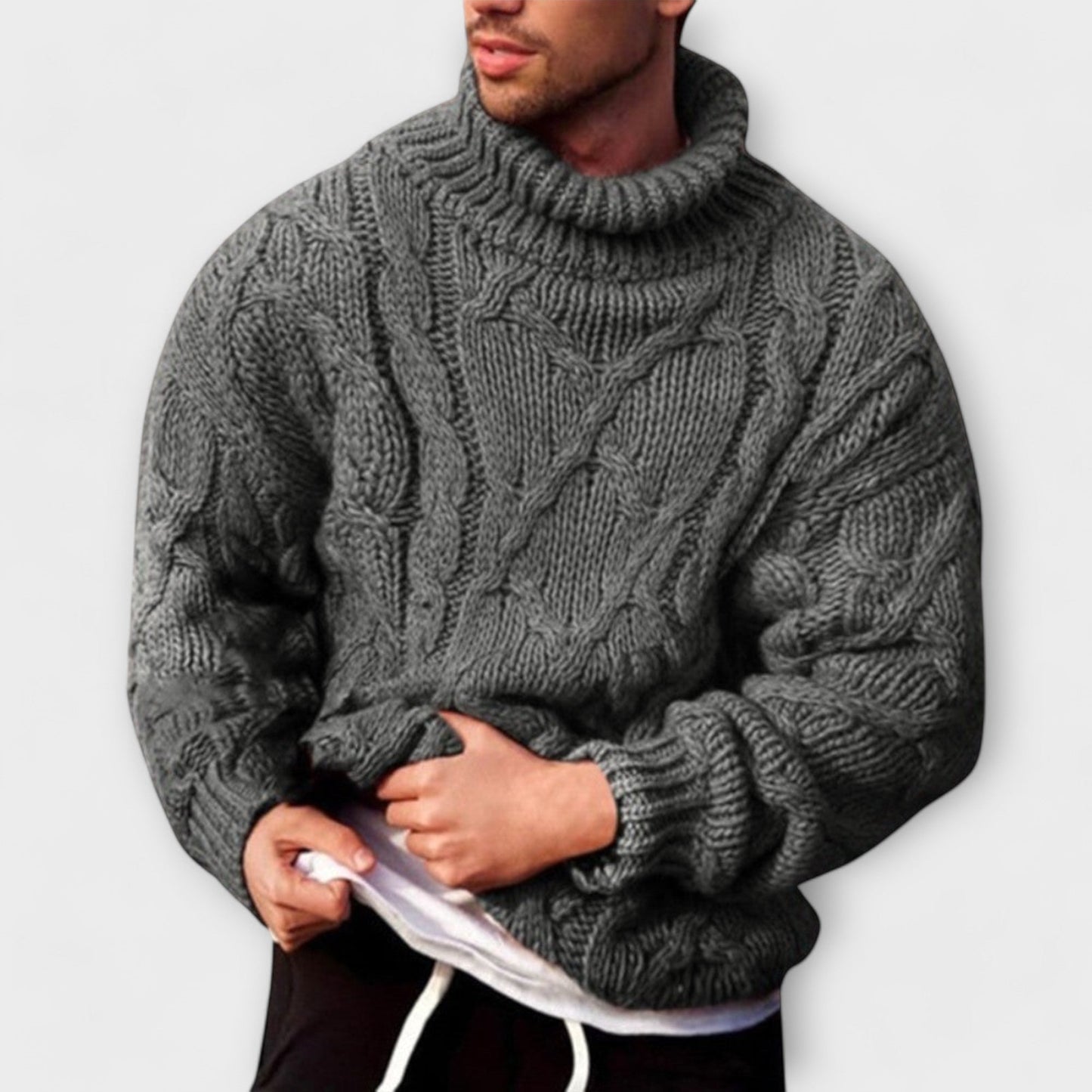 Ruben - gebreide winter comfort coltrui voor heren