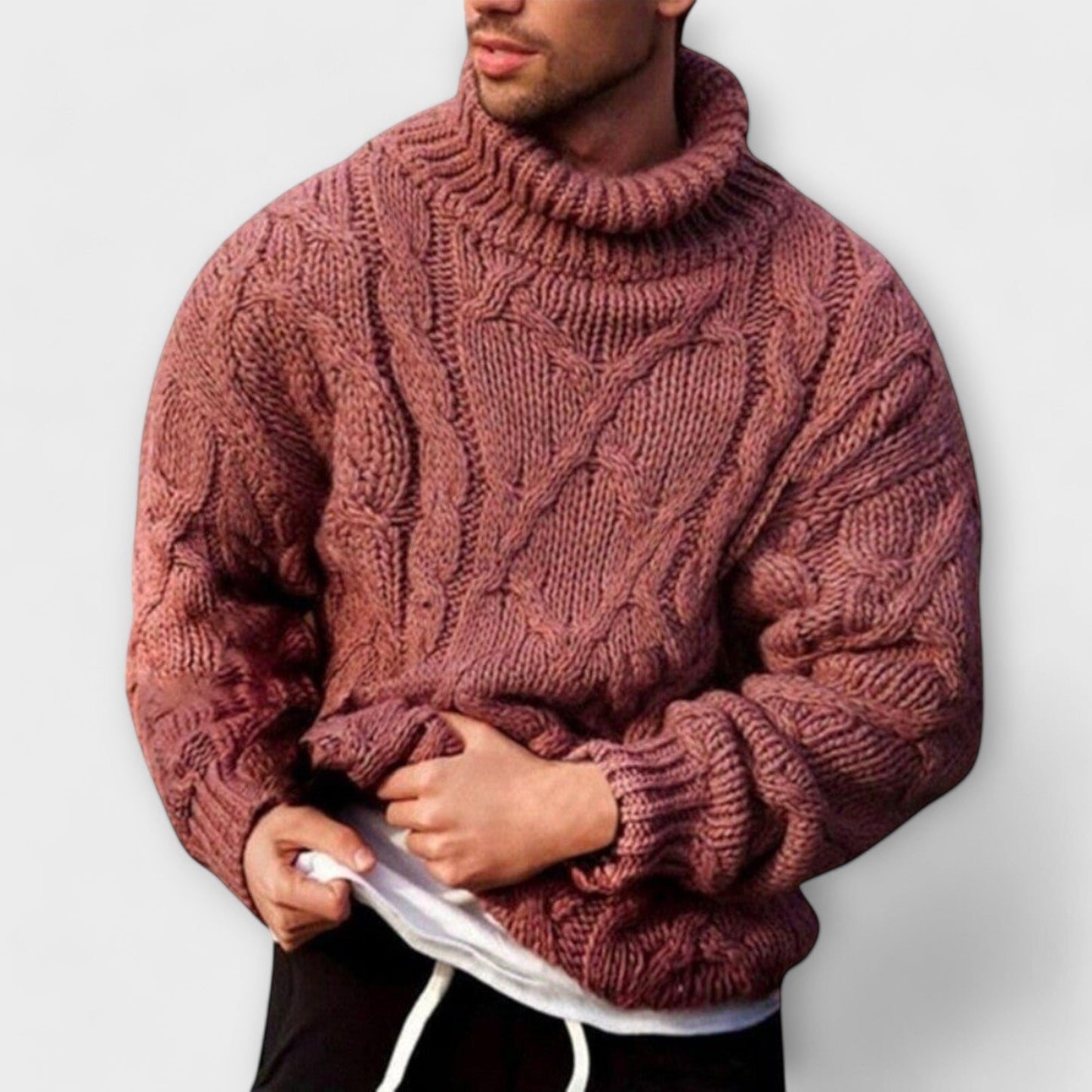 Ruben - gebreide winter comfort coltrui voor heren