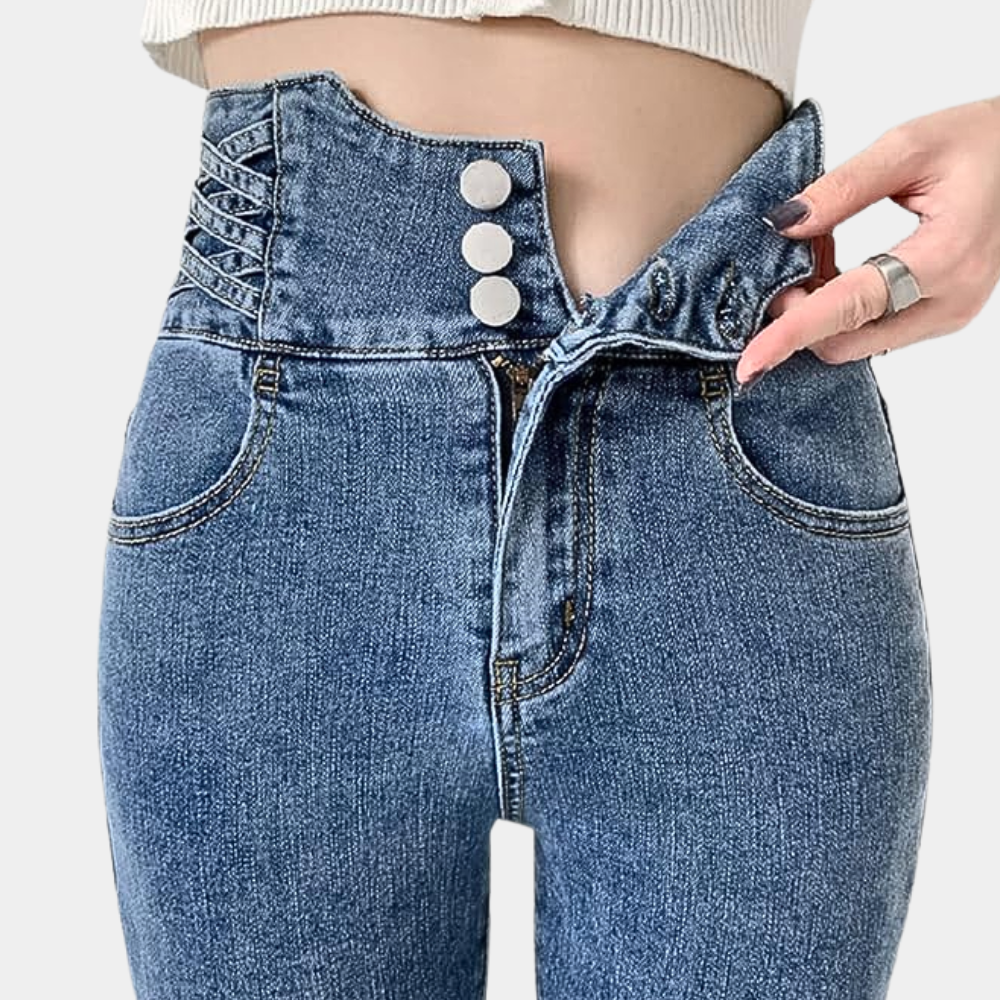 Stijlvolle jeans met hoge taille voor dames