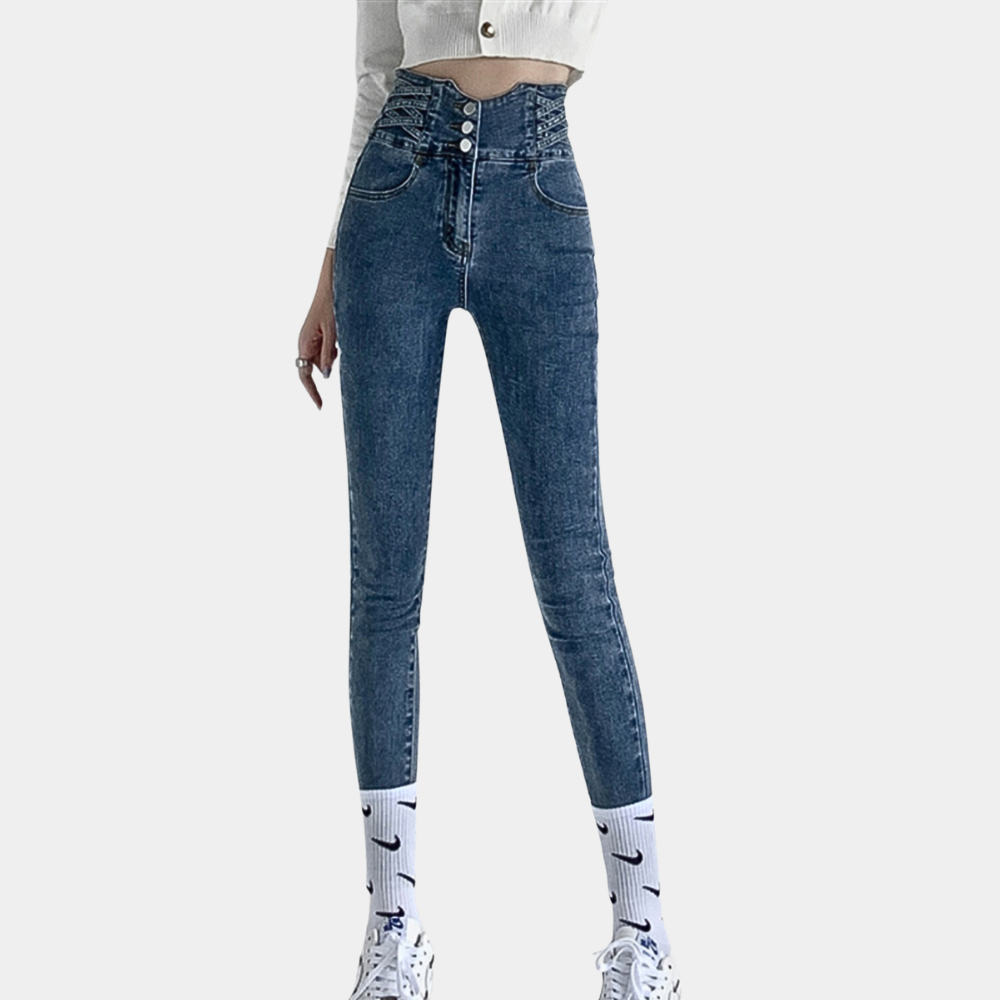 Stijlvolle jeans met hoge taille voor dames