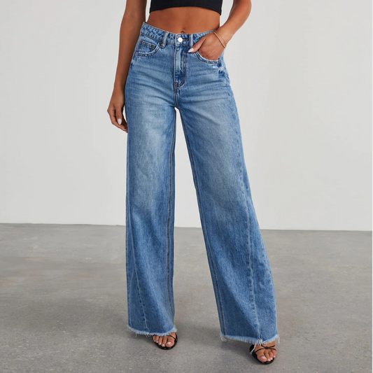 Stijlvolle casual jeans met een hoge taille voor dames