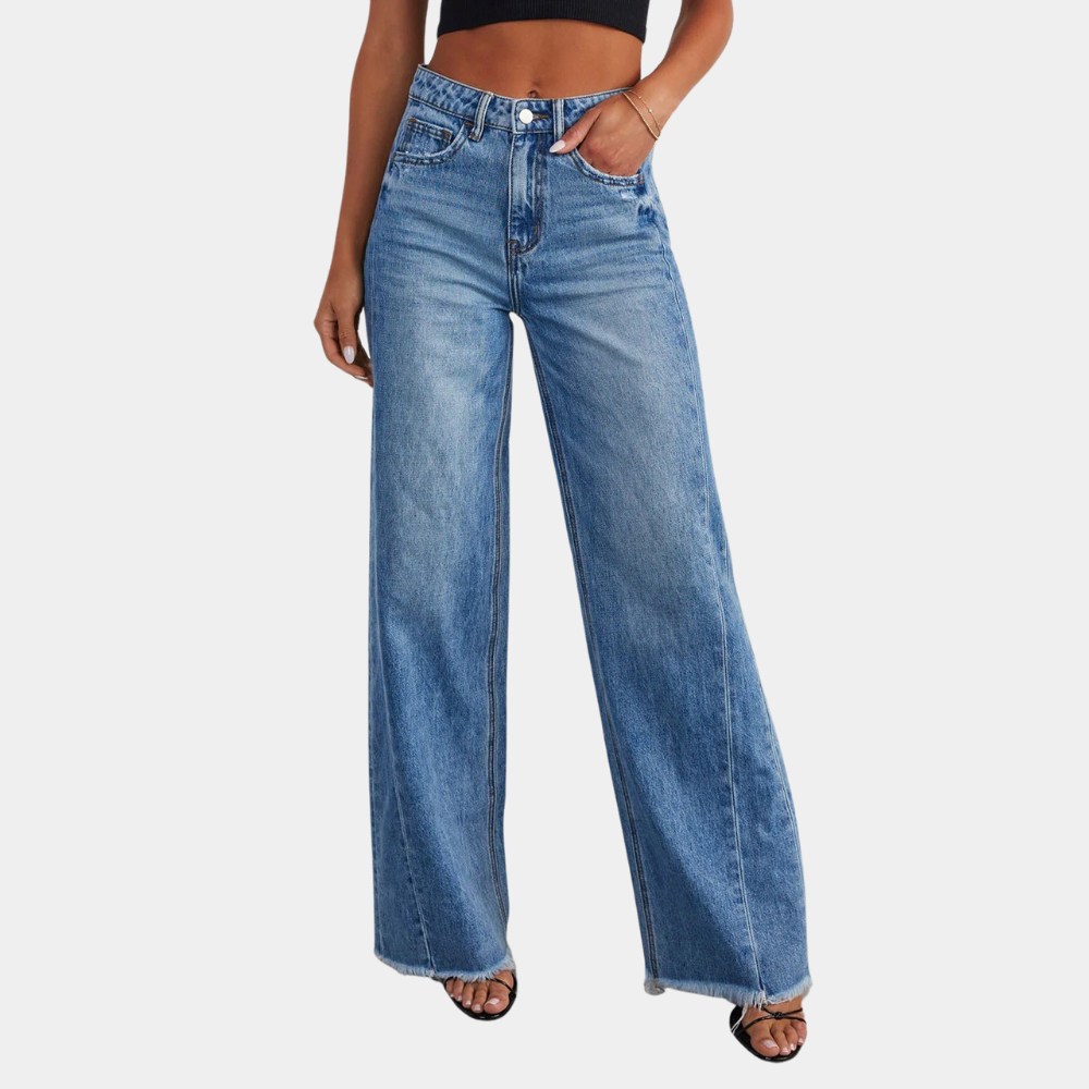 Stijlvolle casual jeans met een hoge taille voor dames