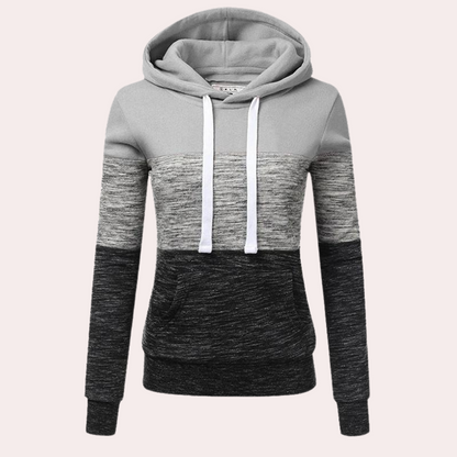 Siobhan - knusse meerkleurige hoodie voor dames