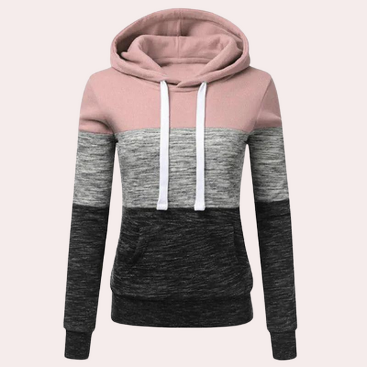 Siobhan - knusse meerkleurige hoodie voor dames