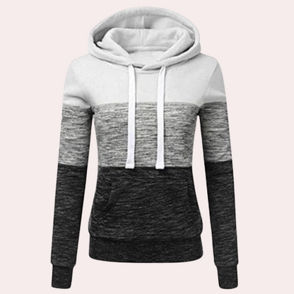Siobhan - knusse meerkleurige hoodie voor dames