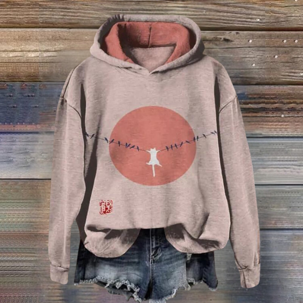 Talia - trendy damestrui met levendige dierenprint