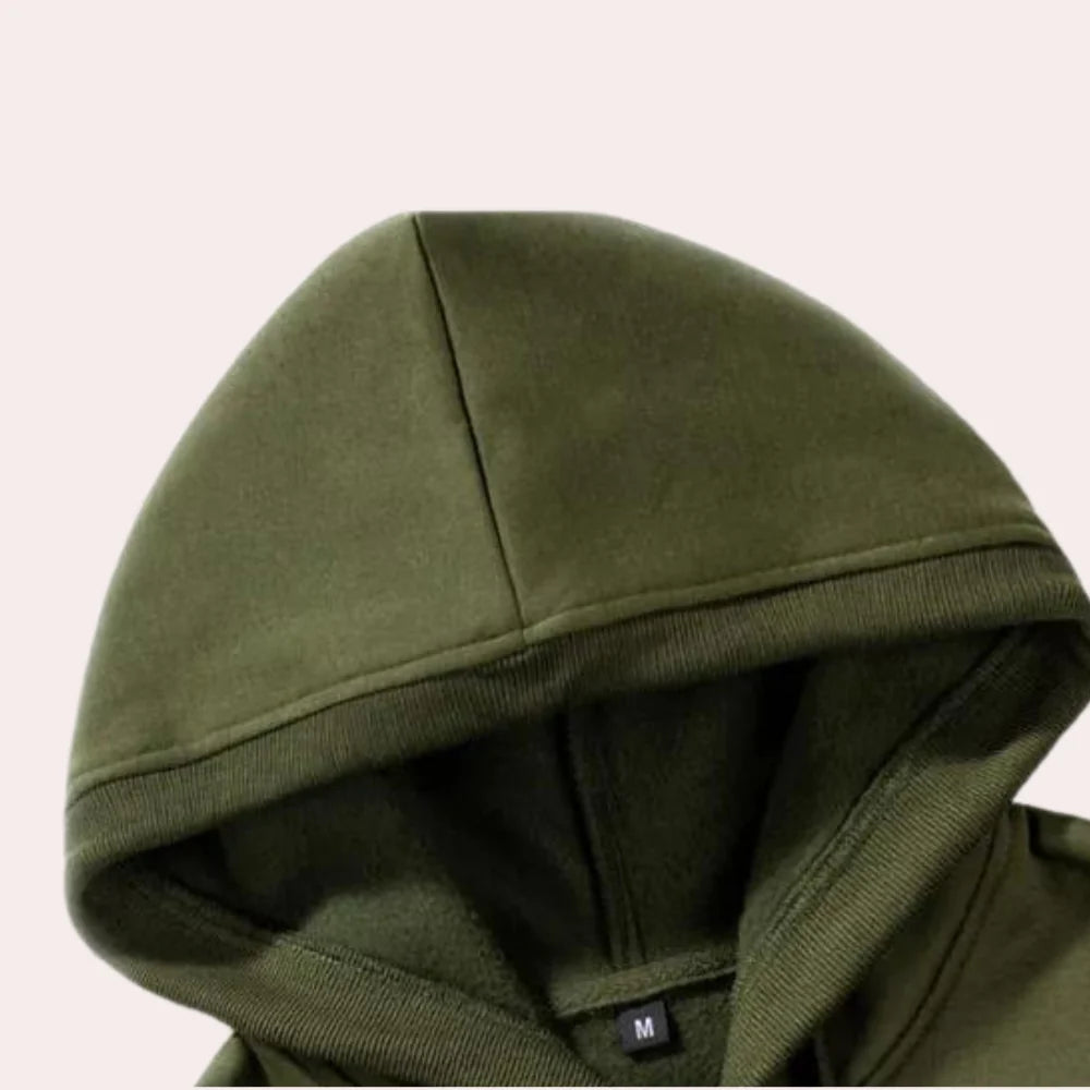 Fritz - stijlvol herensweatshirt met capuchon en camouflagepatroon