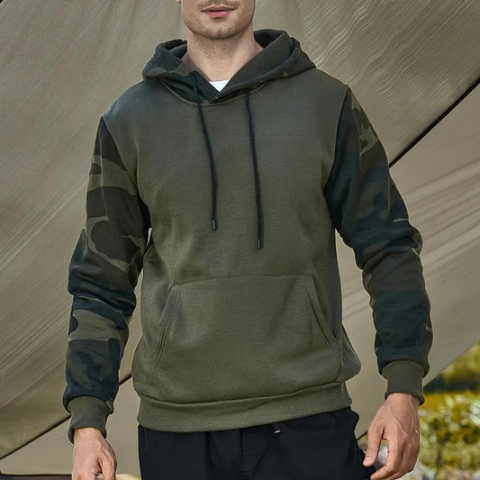 Fritz - stijlvol herensweatshirt met capuchon en camouflagepatroon