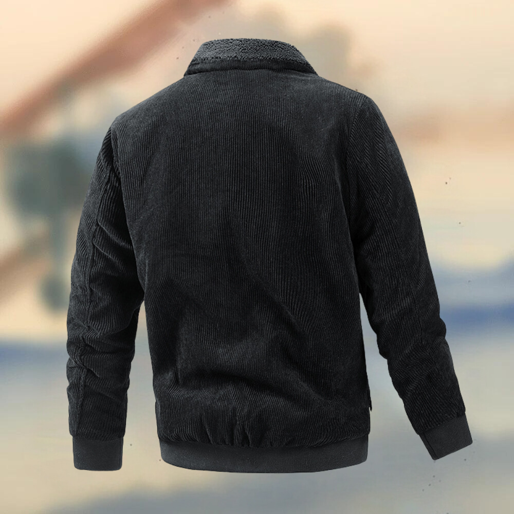 Elegante corduroy herenjas voor optimaal comfort