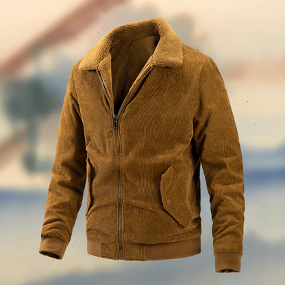 Elegante corduroy herenjas voor optimaal comfort