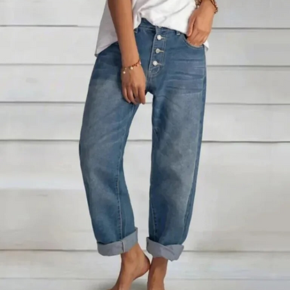 Elegante jeans met hoge taille voor dames - Mihai collection