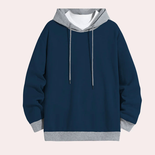Dimitris - casual herenhoodie met trekkoord