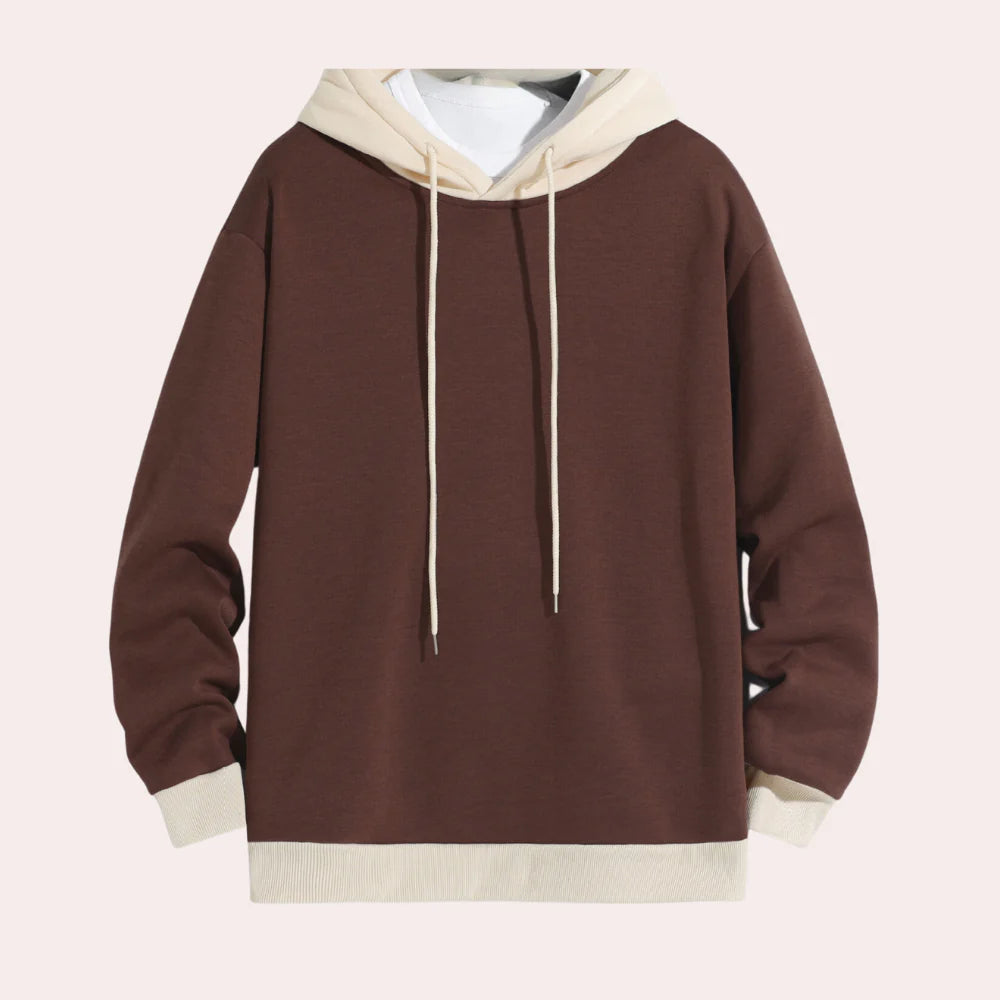 Dimitris - casual herenhoodie met trekkoord