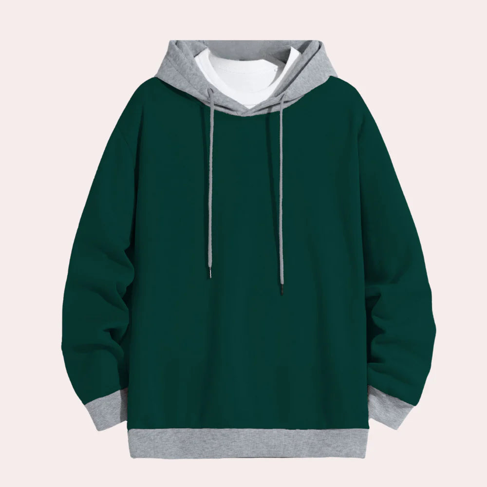 Dimitris - casual herenhoodie met trekkoord