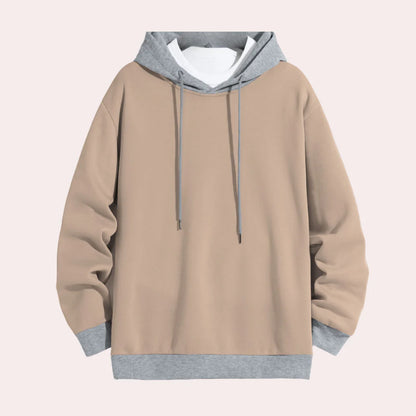 Dimitris - casual herenhoodie met trekkoord