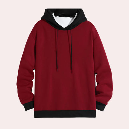 Dimitris - casual herenhoodie met trekkoord